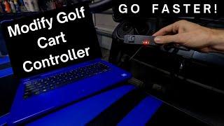 Modify Golf Cart Controller to go FASTER and Change Settings Club Car EZGO Yamaha Bintelli Icon