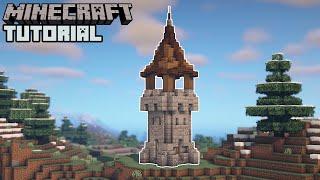 Minecraft - Simple Watchtower Tutorial (How to Build)