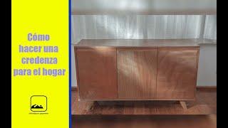 Como hacer una credenza o bufetera moderna(sideboard) con madera contrachapada de  okume "DIY(2021)