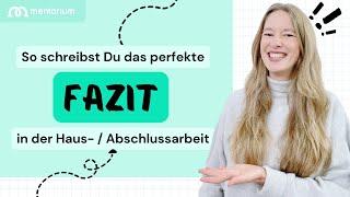 Fazit schreiben für die Bachelorarbeit – darauf solltest Du achten | Mentorium ‍‍