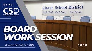 CSD Monthly Board Business Meeting: December 9, 2024