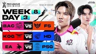 การแข่งขัน RoV Pro League 2024 Winter | รอบเก็บคะแนน Week 8 Day 3