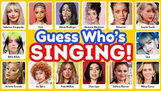 Guess WHO'S SINGING | Female Celebrity Edition | Taylor Swift, Olivia Rodrigo, Sabrina Carpenter