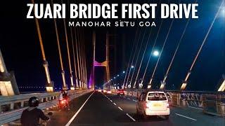 First Drive On New Zuari Bridge - Manohar Setu