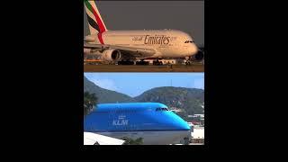 A380 vs 747 #aviation #viral #gaming #shorts #edit #a380 #747