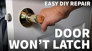 Door Won't Latch Shut - How to Fix a Door That Won't Latch or Stay Closed - Fix Door Strike Plate