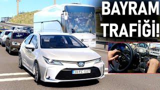 BAYRAMDA ARABAYLA KÖYE GİDİYORUZ! - HANIM VE ÇOCUKLA ZORLU KÖY YOLCULUĞU - ETS 2 T300RS GT