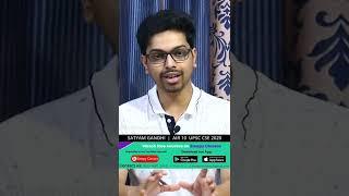 Rank 10 CSE 2020 | Satyam Gandhi Tips On How To Revise One Book Multiple Times | DKT