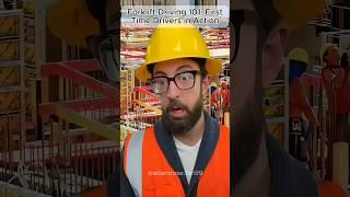 Forklift Driving 101: First-Time Drivers in Action #adamrose #construction #workers