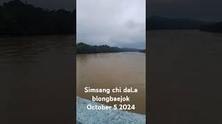 Simsang chi dala blongenjok water flood in Simsang river October 5 2024/#Shortvideos