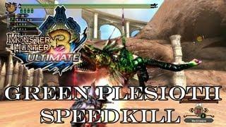『MH3U | MH3G』Event Quest: Giant & Tiny Green Plesioth - Giant Hunt (Speedkill/Bowgun) 1:17