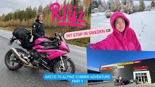 R1Liz - Pitstop in Sweden (Arctic to Alpine S1000RR Adventure Part 9)