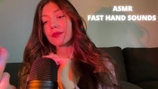 ASMR | Fast & aggressive *tingly* hand sounds  (with & without talking)