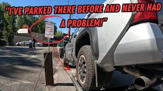 "I've parked there before and never had a problem!" | Illegal Parks & Winching