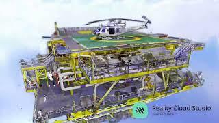 RTC360 Offshore Platform data in Reality Cloud Studio, powered by HxDR