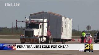 FEMA trailers sold for cheap