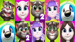 My Talking Tom2 vs Talking Tom vs Talking Angela vs Talking Angela2 vs Hank Islands New Game Ep4222