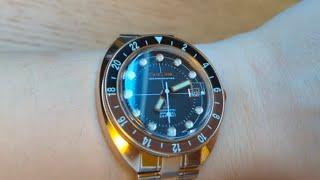 ROLEX Root Beer vibes for less?? BULOVA 97B215 Oceanographer GMT Watch Review - @TwoMinuteWatches