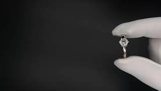 Кольцо из белого золота с бриллиантом 0.7ct 7/7 GIA