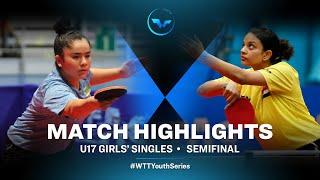 Markhabo Magdieva vs Farida Badawy | WTT Youth Contender Tunis |  U17 GS SF