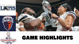 2021 NAL Championship Highlights - Columbus Lions @ Albany Empire, 8/14/2021