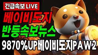 [베이비도지코인]*필수시청*베이비도지 반등호재속보 추후 상장 가능성 babydoge paws 2 소식 베도지호재 홀더분들 필수시청