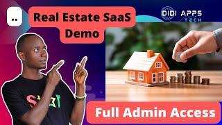 Real Estate SaaS Platform Demo | Full Admin Access Overview