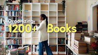 Re-organize my bookshelf with me & bookshelf tour | ~1250 books 