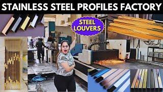 Stainless Steel Profile and PVD SS Louvers Factory | Cnc Laser cutting | New Interior Design Trend