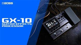 BOSS GX-10 Guitar Effects Processor | Colorful Tones, Portable Design