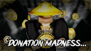 I Participated In A Crazy DONATION MADNESS In Pls Donate | Roblox