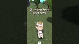 Updates That Would Ruin Bloxburg  #roblox #bloxburg #robloxbloxburg #shorts