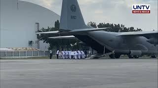 Arrival at military honors para sa mga labi nina PAF Maj. Salang-Oy at 1st Lt. Dadulla, March 8