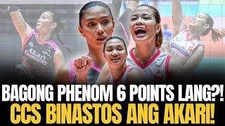 Creamline BINASTOS ang AKARI! Coach SHE, nag ALL TO PLAY! BAGONG PHENOM, 6 POINTS LANG! #CCS #PVL