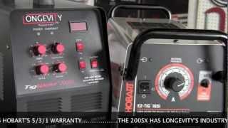 HOBART EZ TIG 165I AND LONGEVITY 200SX COMPONENT AND EQUIPMENT COMPARISON PART 2