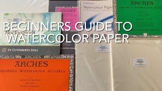 BEGINNERS GUIDE TO WATERCOLOR PAPER, Loose Watercolour Landscape Painting Techniques & Tutorials