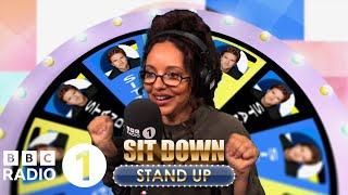 "He's got a lovely physique that one!" JADE plays Sit Down Stand Up.