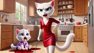 Poor Kitten and Cruel Foster Parents #ai #cat #cute #kitten #cartoon #cutecat #aicat