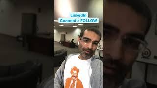 Change LinkedIn CONNECT button to FOLLOW #marketing #linkedin