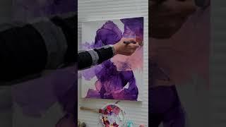 Abstract painting techniques #Shorts