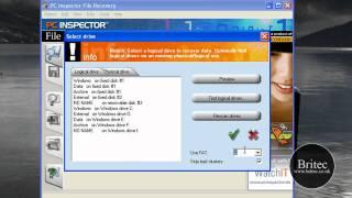 Data Recovery: Recover Deleted Files and Lost Data for Free with PC Inspector by Britec