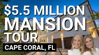 Inside a Southwest Florida Waterfront Gulf Access Mansion! // Cape Coral // Ultra Luxury Home Tour