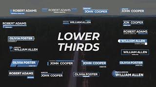 20 Lower Thirds Titles - Premiere Pro MOGRT Template