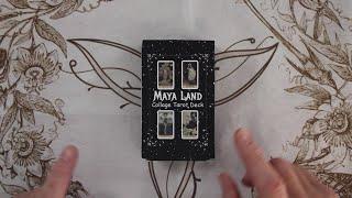 New Deck & A Surprise! Maya Land Collage Tarot #playingwithpairs