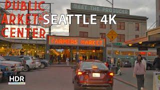 Seattle 4K HDR - Sunset Drive - Driving Downtown