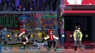Pixel Art Dance Party Dynamic Theme
