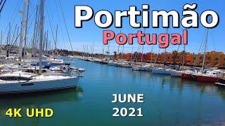 Portimao Marina - Portugal Walking tour [4K Ultra HD]