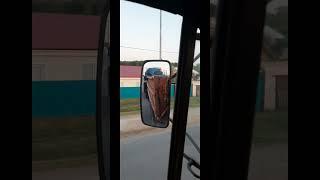 Транспортировка зерноуборочного комбайна на жёсткой сцепке