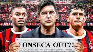 AC Milan enter CRISIS mode, will Paulo Fonseca get fired?