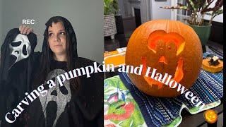 Halloween 2024 - Carving a pumpkin and Halloween night (vlog, Halloween, lifestyle)